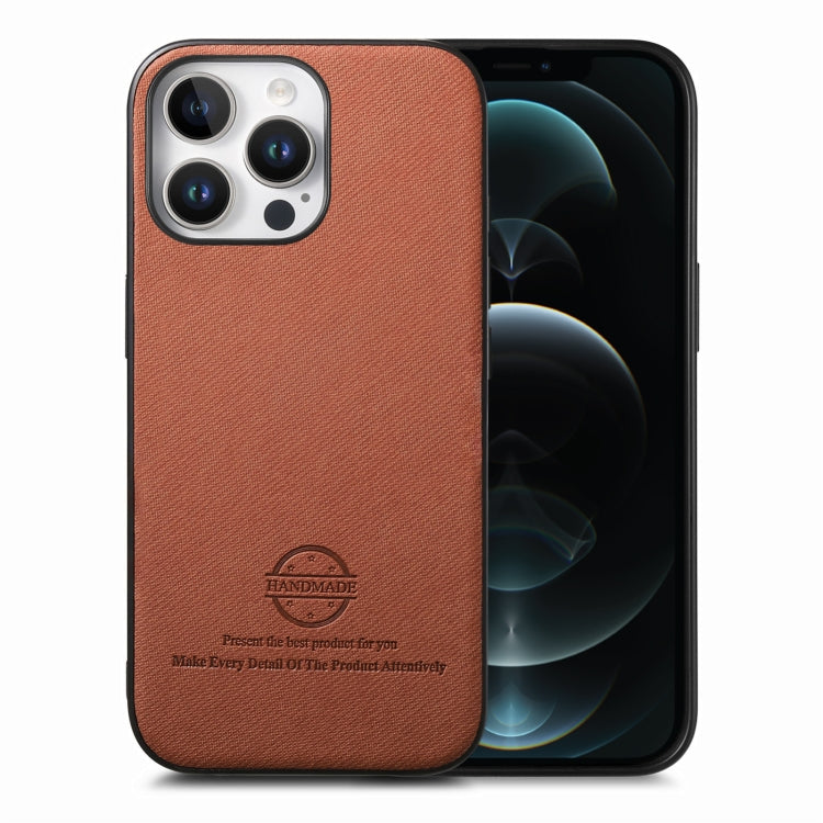 Twill Fabric Leather Skin Back Phone Case, For iPhone 13, For iPhone 12, For iPhone 12 Pro Max