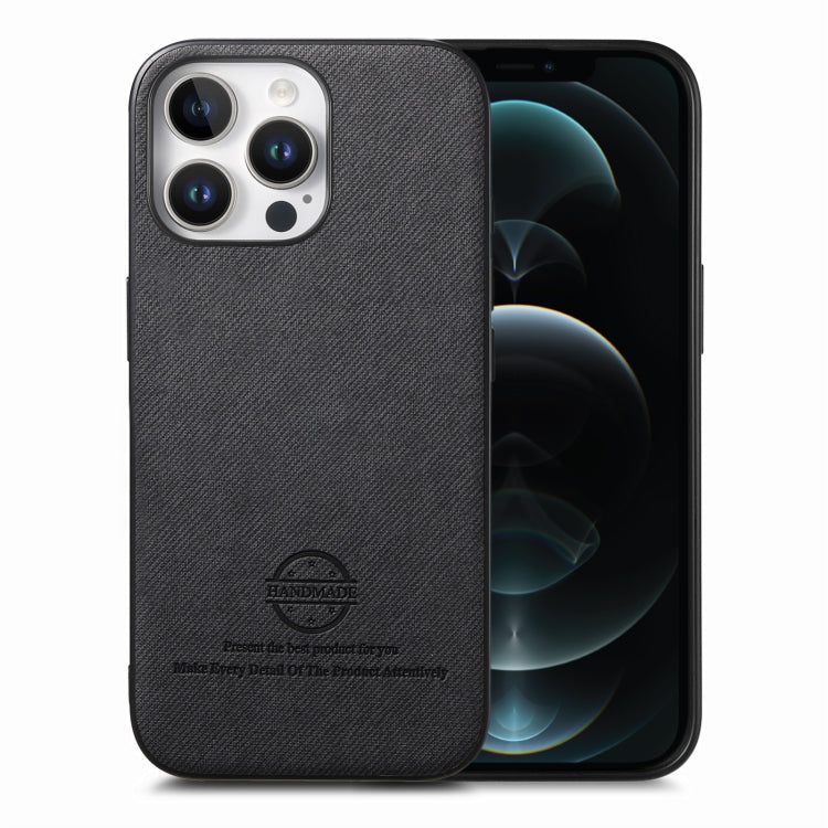 Twill Fabric Leather Skin Back Phone Case, For iPhone 13, For iPhone 12, For iPhone 12 Pro Max