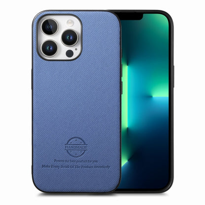 Twill Fabric Leather Skin Back Phone Case