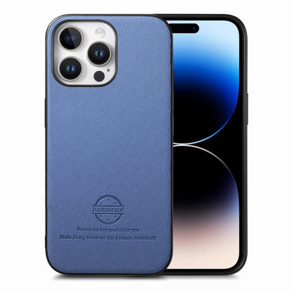 Twill Fabric Leather Skin Back Phone Case