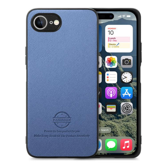 Twill Fabric Leather Skin Back Phone Case, For iPhone 17e / 16e, For iPhone 17 Pro Max, For iPhone 17 Pro