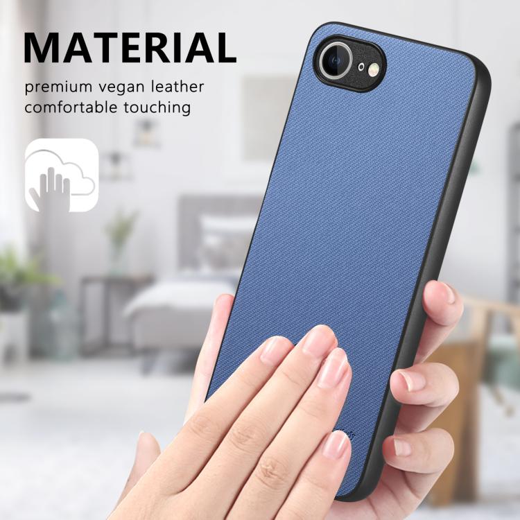 Twill Fabric Leather Skin Back Phone Case