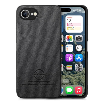 Twill Fabric Leather Skin Back Phone Case