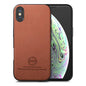 Twill Fabric Leather Skin Back Phone Case