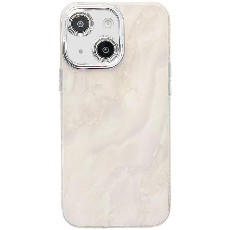 Electroplated Marble Texture Phone Case, For iPhone 13