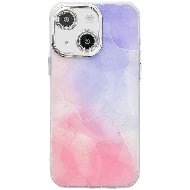 Electroplated Marble Texture Phone Case, For iPhone 13