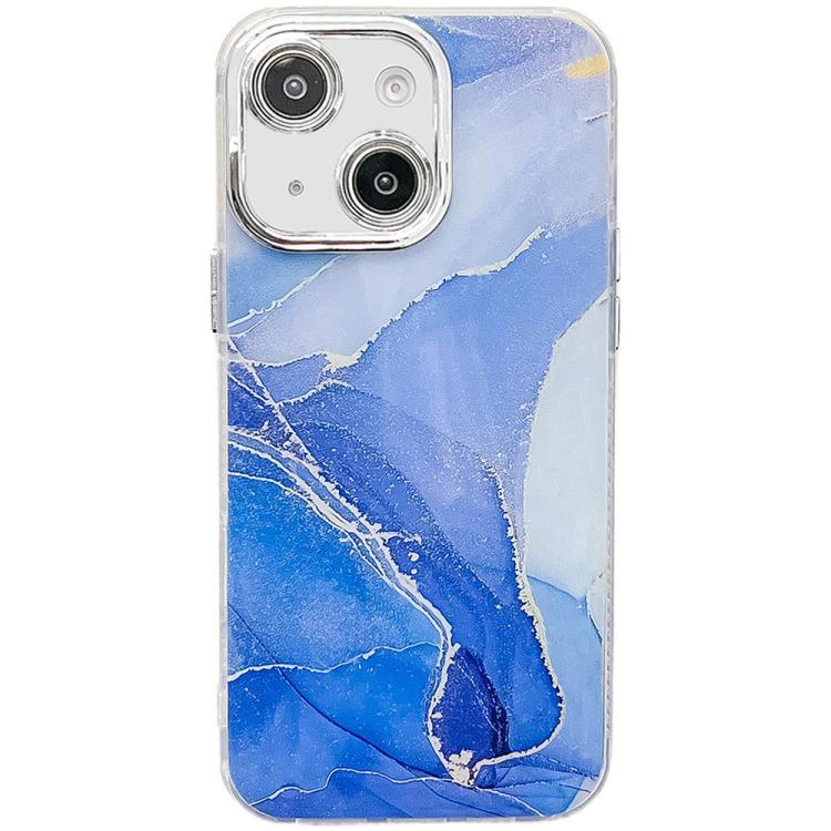 Electroplated Marble Texture Phone Case, For iPhone 13