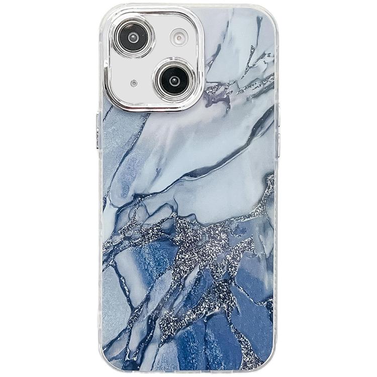 Electroplated Marble Texture Phone Case, For iPhone 13