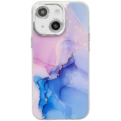 Electroplated Marble Texture Phone Case, For iPhone 13