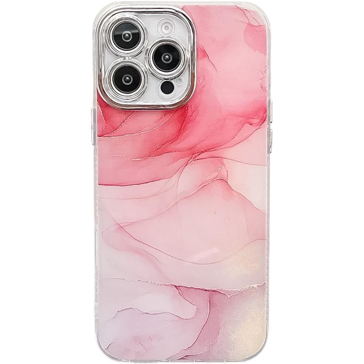 Electroplated Marble Texture Phone Case, For iPhone 14 Pro Max