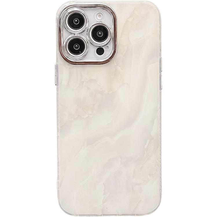 Electroplated Marble Texture Phone Case, For iPhone 14 Pro Max