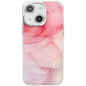 Electroplated Marble Texture Phone Case, For iPhone 15