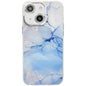 Electroplated Marble Texture Phone Case, For iPhone 15