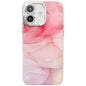 Electroplated Marble Texture Phone Case, For iPhone 16 Plus