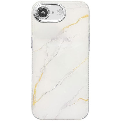 Electroplated Marble Texture Phone Case, For iPhone 17e / 16e
