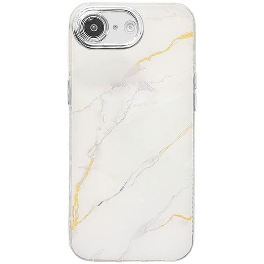 Electroplated Marble Texture Phone Case, For iPhone 17e / 16e
