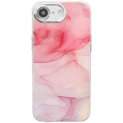 Electroplated Marble Texture Phone Case, For iPhone 17e / 16e