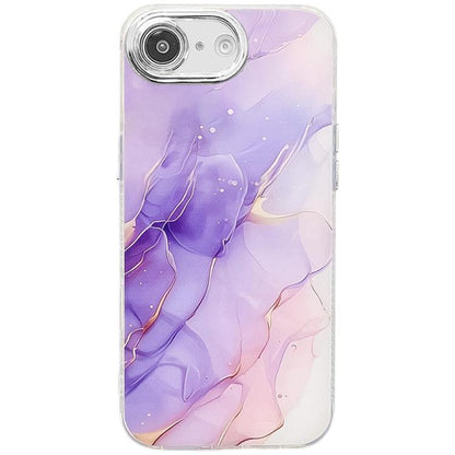 Electroplated Marble Texture Phone Case, For iPhone 17e / 16e