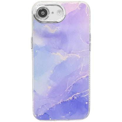 Electroplated Marble Texture Phone Case, For iPhone 17e / 16e