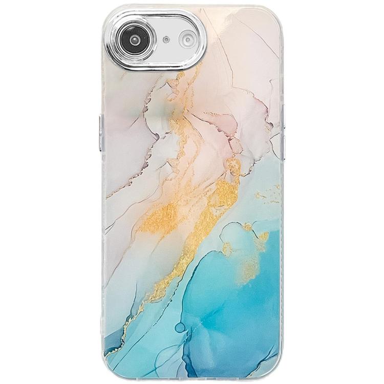 Electroplated Marble Texture Phone Case, For iPhone 17e / 16e