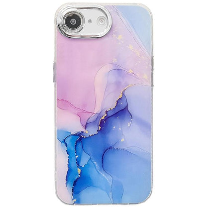 Electroplated Marble Texture Phone Case, For iPhone 17e / 16e