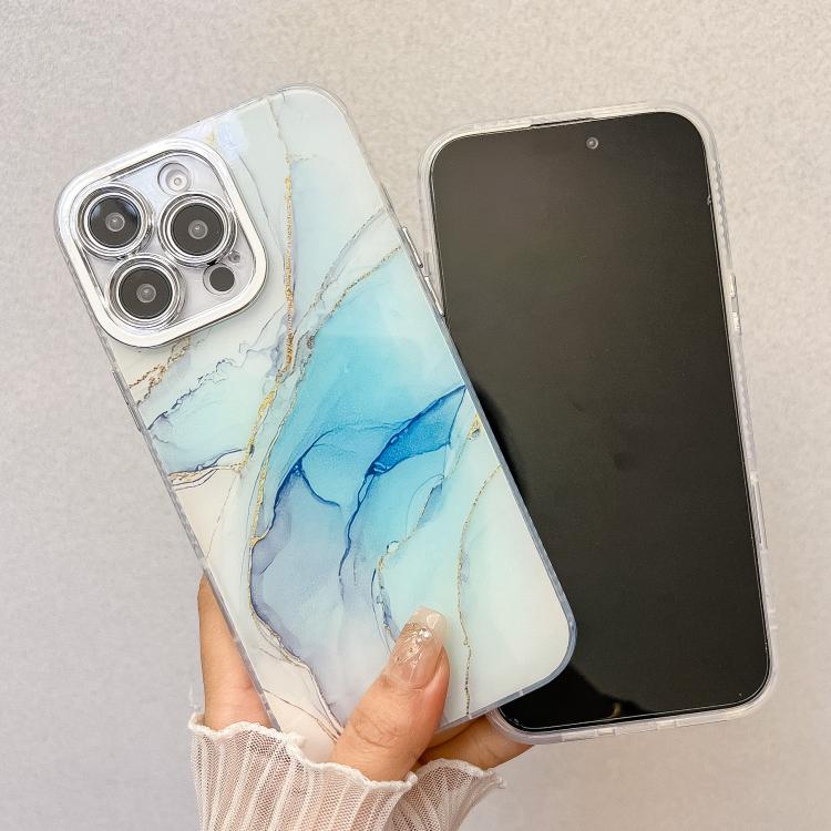 Electroplated Marble Texture Phone Case, For iPhone 17e / 16e