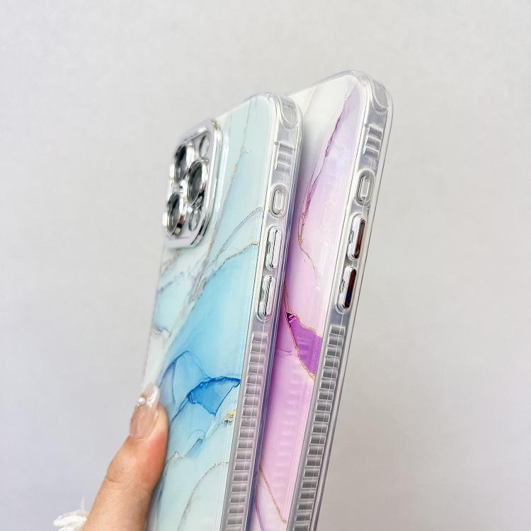 Electroplated Marble Texture Phone Case, For iPhone 17e / 16e