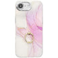 Electroplated Marble Texture Ring Holder Phone Case, For iPhone 17e / 16e