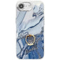 Electroplated Marble Texture Ring Holder Phone Case, For iPhone 17e / 16e