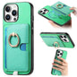 Retro Cross Leather Ring Side Insert Card Bag MagSafe Phone Case, For iPhone 14, For iPhone 14 Pro, For iPhone 14 Pro Max