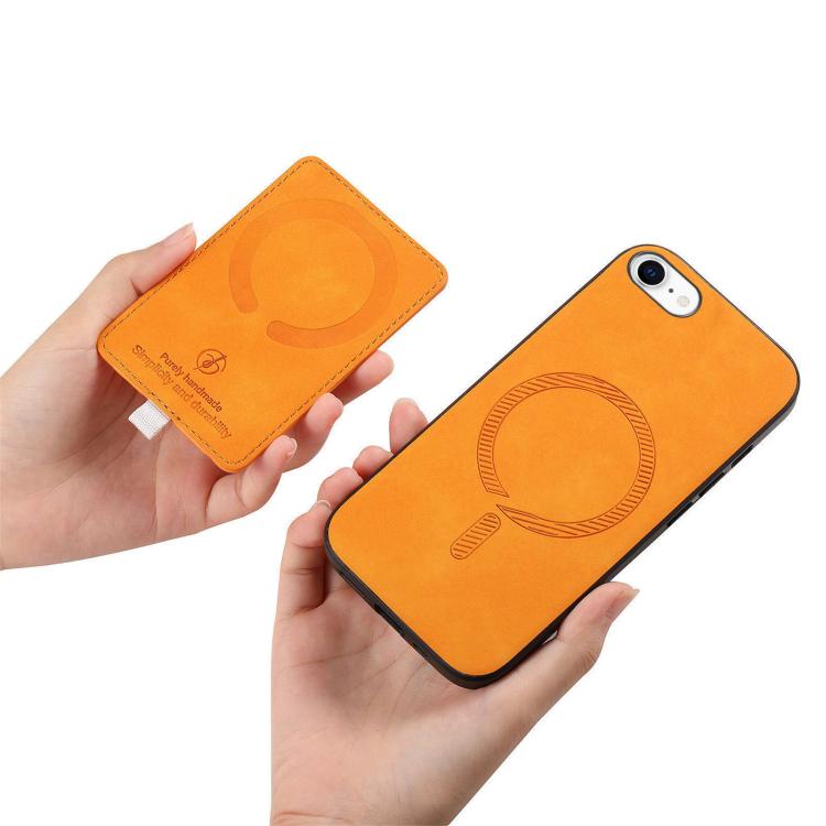 Retro Cross Leather Ring Side Insert Card Bag MagSafe Phone Case, For iPhone 7 / 8 / SE 2022, For iPhone 13 Pro Max, For iPhone 13 Pro