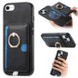 Retro Cross Leather Ring Side Insert Card Bag MagSafe Phone Case, For iPhone 7 / 8 / SE 2022, For iPhone 13 Pro Max, For iPhone 13 Pro