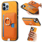 Retro Cross Leather Ring Side Insert Card Bag MagSafe Phone Case, For iPhone 11 Pro Max, For iPhone 11, For iPhone 11 Pro