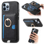 Retro Cross Leather Ring Side Insert Card Bag MagSafe Phone Case, For iPhone 11 Pro Max, For iPhone 11, For iPhone 11 Pro