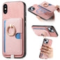 Retro Cross Leather Ring Side Insert Card Bag MagSafe Phone Case, For iPhone X / XS, For iPhone XR, For iPhone XS Max