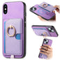 Retro Cross Leather Ring Side Insert Card Bag MagSafe Phone Case, For iPhone X / XS, For iPhone XR, For iPhone XS Max