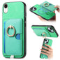 Retro Cross Leather Ring Side Insert Card Bag MagSafe Phone Case, For iPhone X / XS, For iPhone XR, For iPhone XS Max