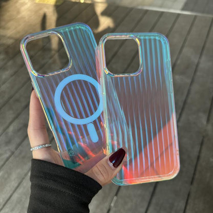 Laser Engraved Texture MagSafe Phone Case, For iPhone 14 Pro Max, For iPhone 13 Pro Max, For iPhone 13 Pro, For iPhone 13, For iPhone 12, For iPhone 12 Pro Max, For iPhone 12 Pro, For iPhone 11