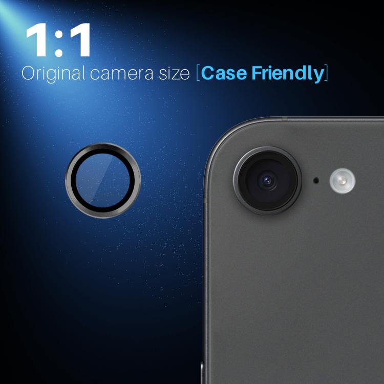 NORTHJO Camera Lens Protector CD Metal Ring Tempered Glass Film, For iPhone 17e / 16e