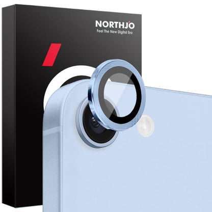 NORTHJO Camera Lens Protector CD Metal Ring Tempered Glass Film, For iPhone 17e / 16e