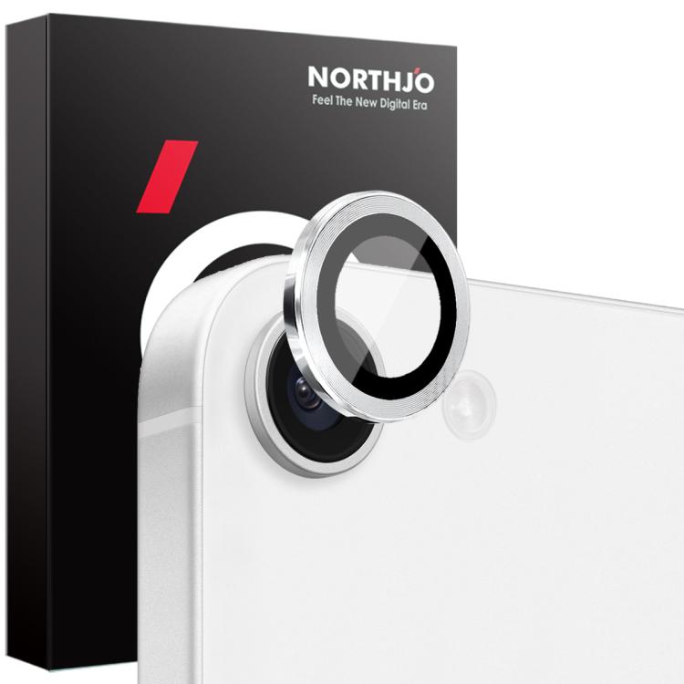 NORTHJO Camera Lens Protector CD Metal Ring Tempered Glass Film, For iPhone 17e / 16e