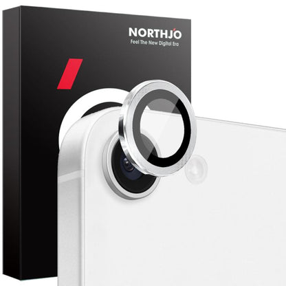 NORTHJO Camera Lens Protector CD Metal Ring Tempered Glass Film, For iPhone 17e / 16e