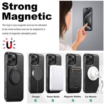 Suteni G3 Oil Wax 360 Rotation Holder MagSafe Back Phone Case, For iPhone 14, For iPhone 14 Pro, For iPhone 14 Pro Max, For iPhone 13 Pro Max, For iPhone 13 Pro, For iPhone 13, For iPhone 12, For iPhone 12 Pro Max