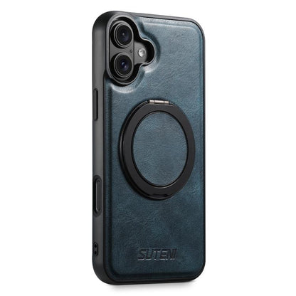 Suteni G3 Oil Wax 360 Rotation Holder MagSafe Back Phone Case, For iPhone 18, For iPhone 18 Pro, For iPhone 18 Pro Max, For iPhone 17 Pro Max, For iPhone 17 Pro, For iPhone 17, For iPhone Air, For iPhone 16 Pro Max