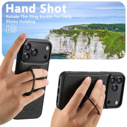 Suteni G3 Oil Wax 360 Rotation Holder MagSafe Back Phone Case, For iPhone 18, For iPhone 18 Pro, For iPhone 18 Pro Max, For iPhone 17 Pro Max, For iPhone 17 Pro, For iPhone 17, For iPhone Air, For iPhone 16 Pro Max