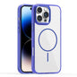 Star Shield Thin Circle MagSafe Phone Case, For iPhone 14 Plus, For iPhone 14, For iPhone 14 Pro