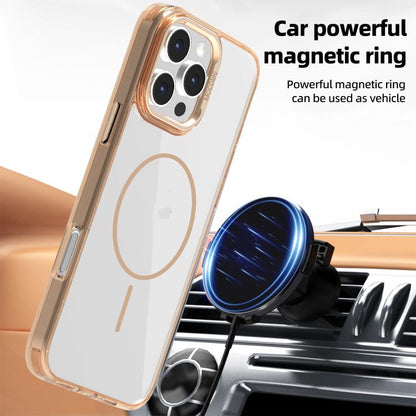 Star Shield Thin Circle MagSafe Phone Case, For iPhone 15 Pro, For iPhone 15 Plus, For iPhone 15