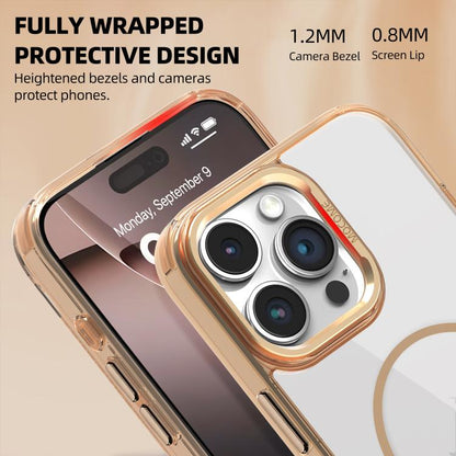 Star Shield Thin Circle MagSafe Phone Case, For iPhone 15 Pro, For iPhone 15 Plus, For iPhone 15