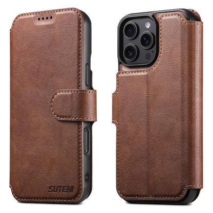 Suteni Q05 2-in-1 Multi-function Detachable Wallet MagSafe Phone Case, For iPhone 16 Pro, For iPhone 16 Plus, For iPhone 16, For iPhone 15 Pro Max, For iPhone 15 Pro, For iPhone 15 Plus, For iPhone 15, For iPhone 14 Plus