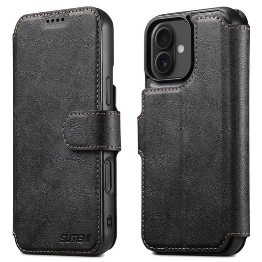 Suteni Q05 2-in-1 Multi-function Detachable Wallet MagSafe Phone Case, For iPhone 16 Plus, For iPhone 16, For iPhone 15 Pro Max, For iPhone 15 Pro, For iPhone 15 Plus, For iPhone 15, For iPhone 14 Plus, For iPhone 14